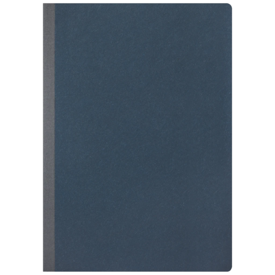 Notizbuch Office A5 Kladde punktiert Naturkarton Bleu Nuit blau (Lagerware)