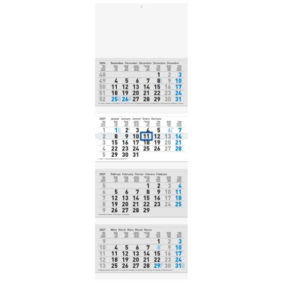 Mehrmonatskalender Modell 702 29