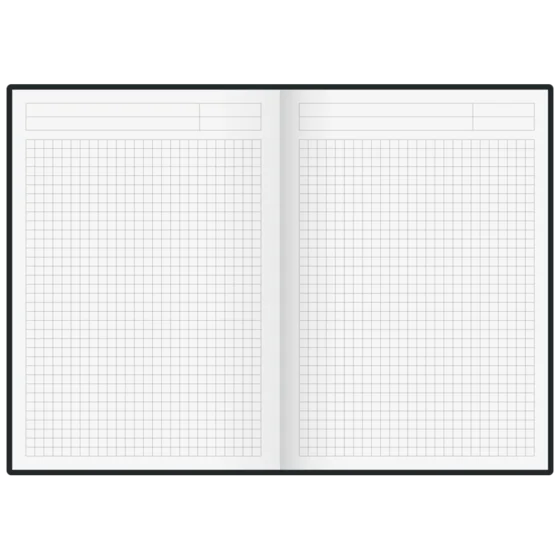 Notizbuch Earth Recycling A5+ kariert Recyclingkarton hellgrau (Lagerware)