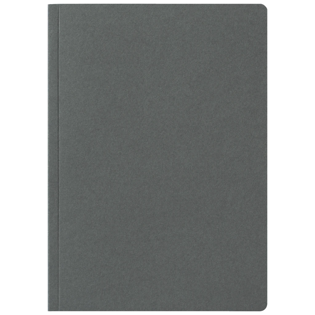 Notizbuch Earth Recycling A5+ kariert Recyclingkarton dunkelgrau (Lagerware)