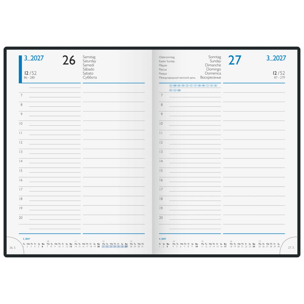 Buchkalender Modell 798