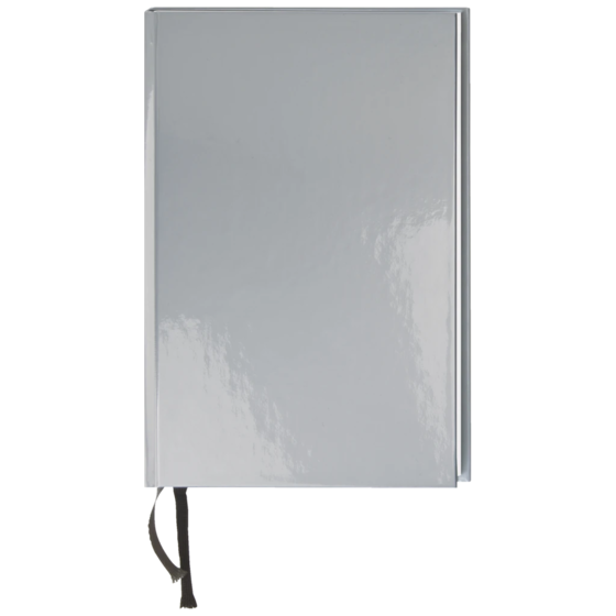 Notizbuch Office A4 kariert Bucheinband silber (Lagerware)