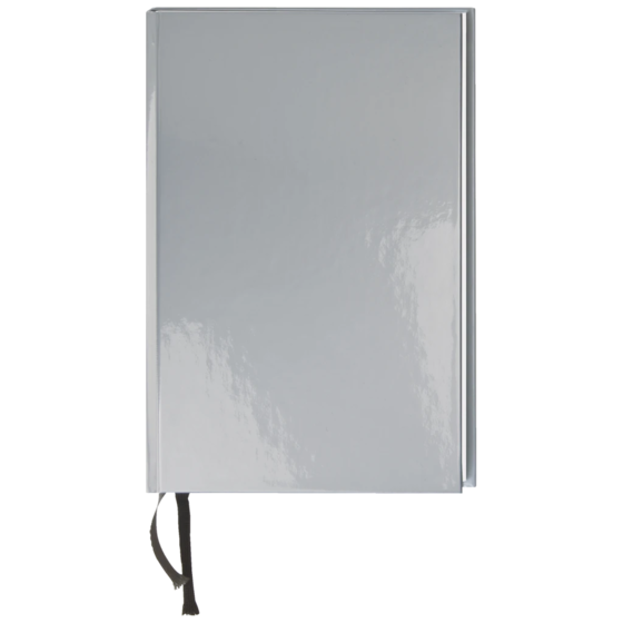 Notizbuch Office A4 kariert Bucheinband silber (Lagerware)