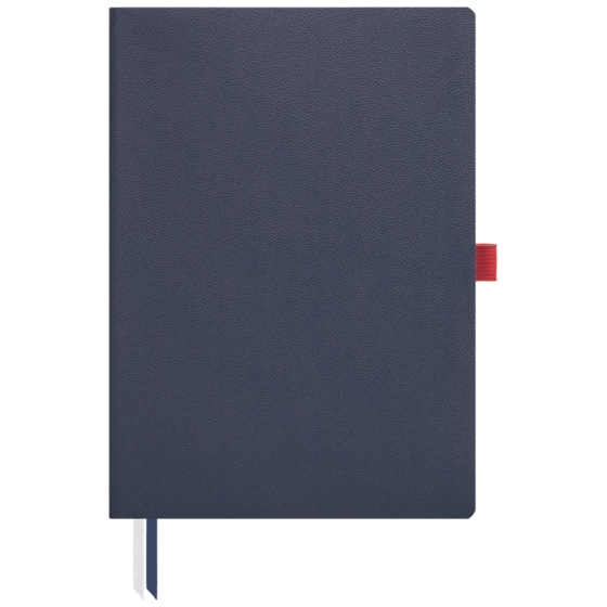 Notizbuch Office A5 Flex punktiert Soft Vellum (aussen blau / innen rot) blau (Lagerware)
