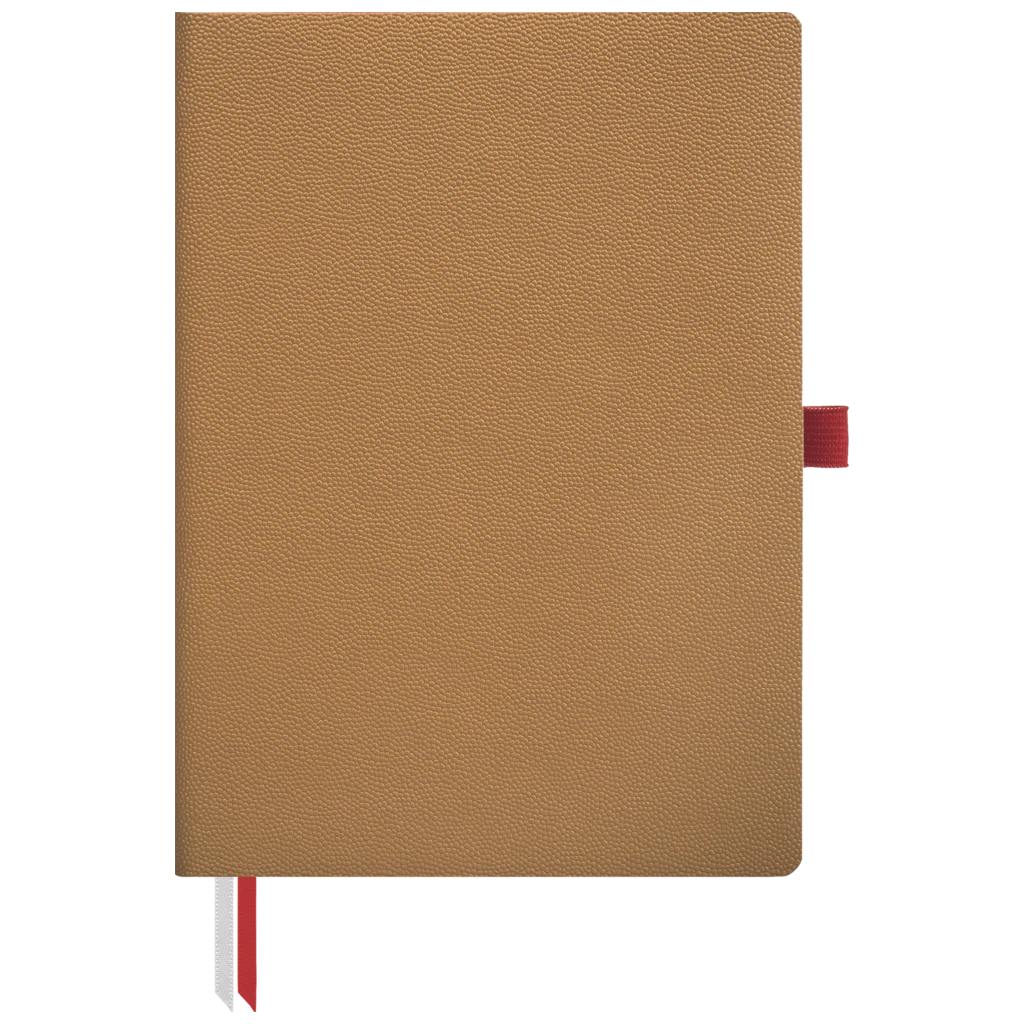 Notizbuch Office A5 Flex punktiert Soft Vellum (aussen gold / innen rot) gold (Lagerware)