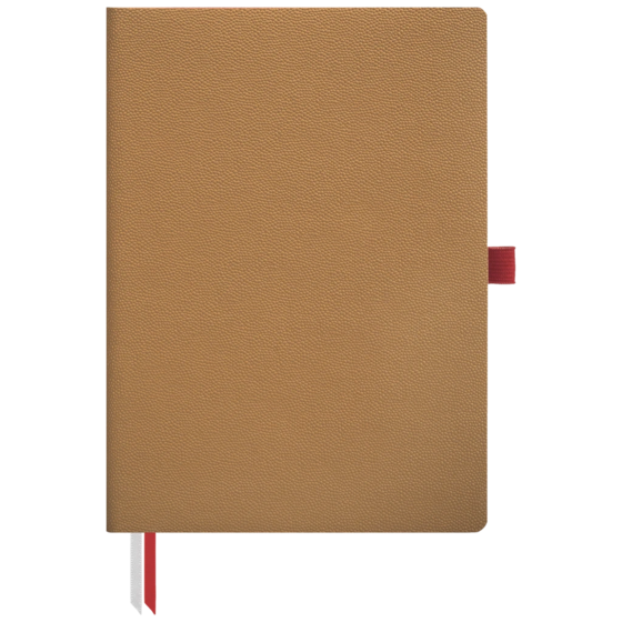 Notizbuch Office A5 Flex punktiert Soft Vellum (aussen gold / innen rot) gold (Lagerware)