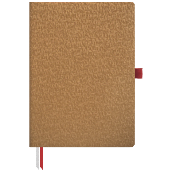 Notizbuch Office A5 Flex punktiert Soft Vellum (aussen gold / innen rot) gold (Lagerware)