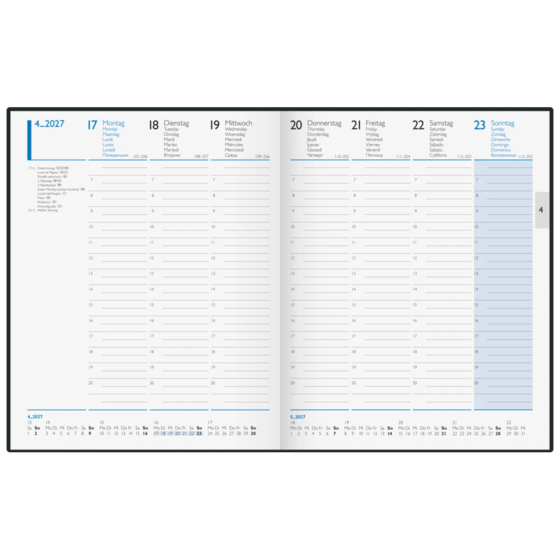 Buchkalender Modell 52 Z