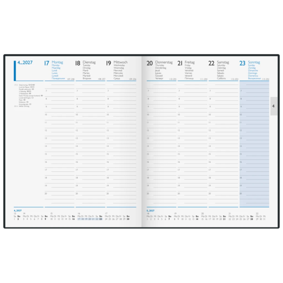 Buchkalender Modell 52 Z