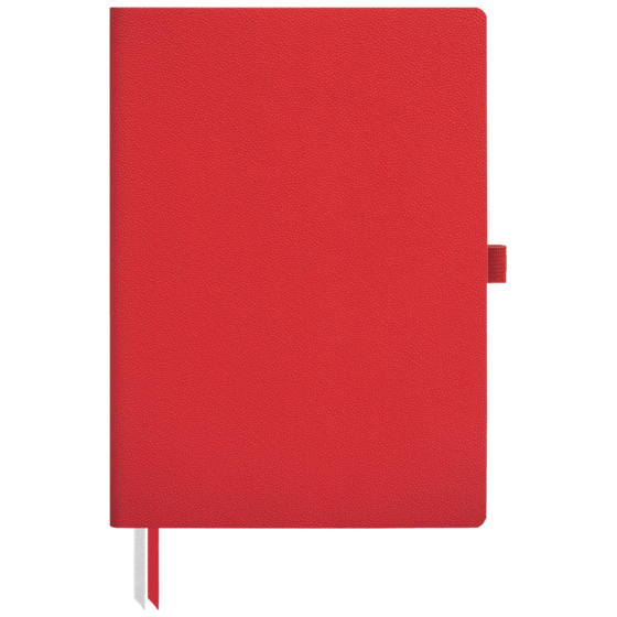 Notizbuch Office A5 Flex punktiert Soft Vellum (aussen rot / innen beige) rot (Lagerware)