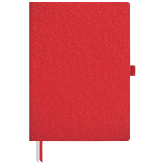 Notizbuch Office A5 Flex punktiert Soft Vellum (aussen rot / innen beige) rot (Lagerware)