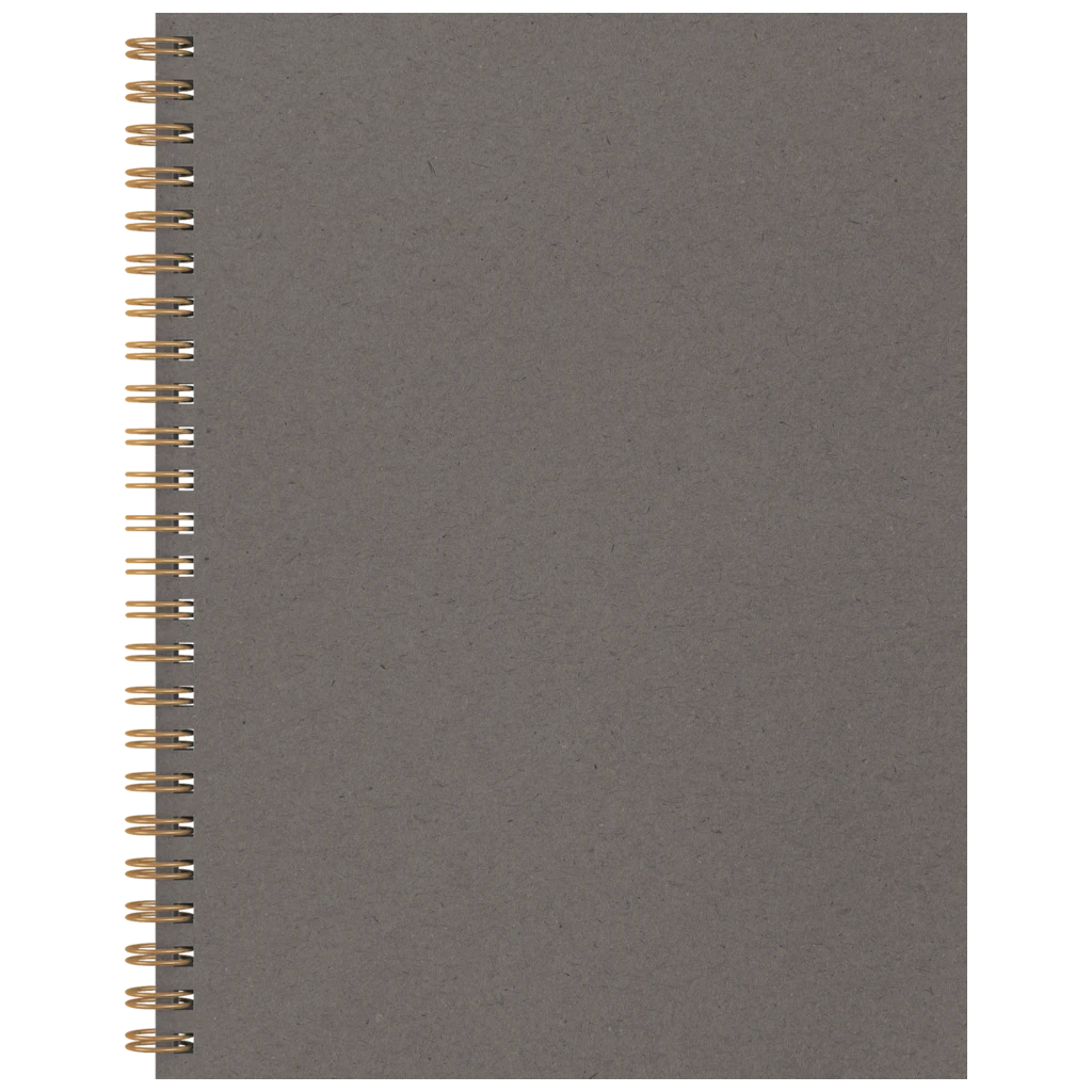 Notizbuch Office A5 Wire-O punktiert Naturkarton Ardoise grau (Lagerware)