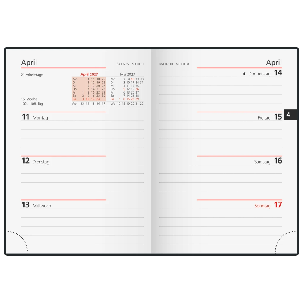Taschenkalender Modell 28 D