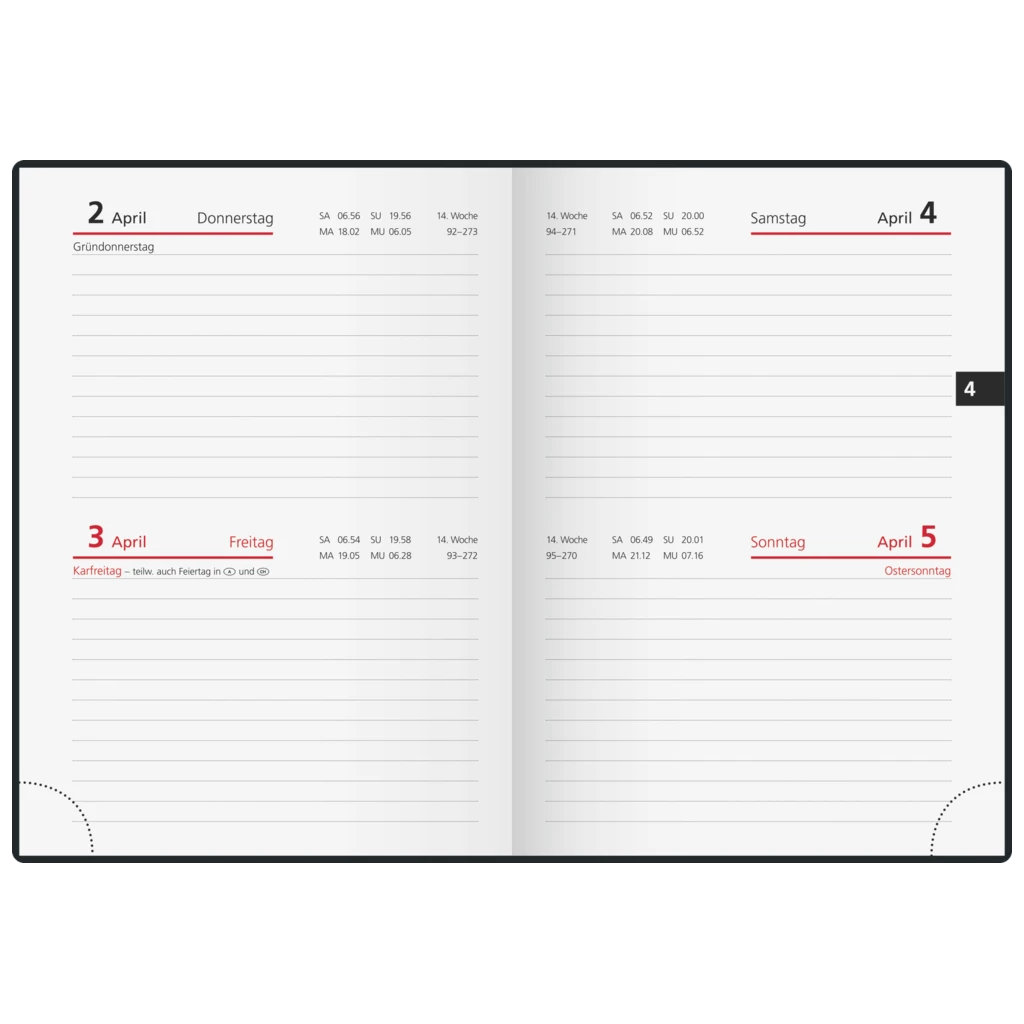 Taschenkalender Modell 29 D