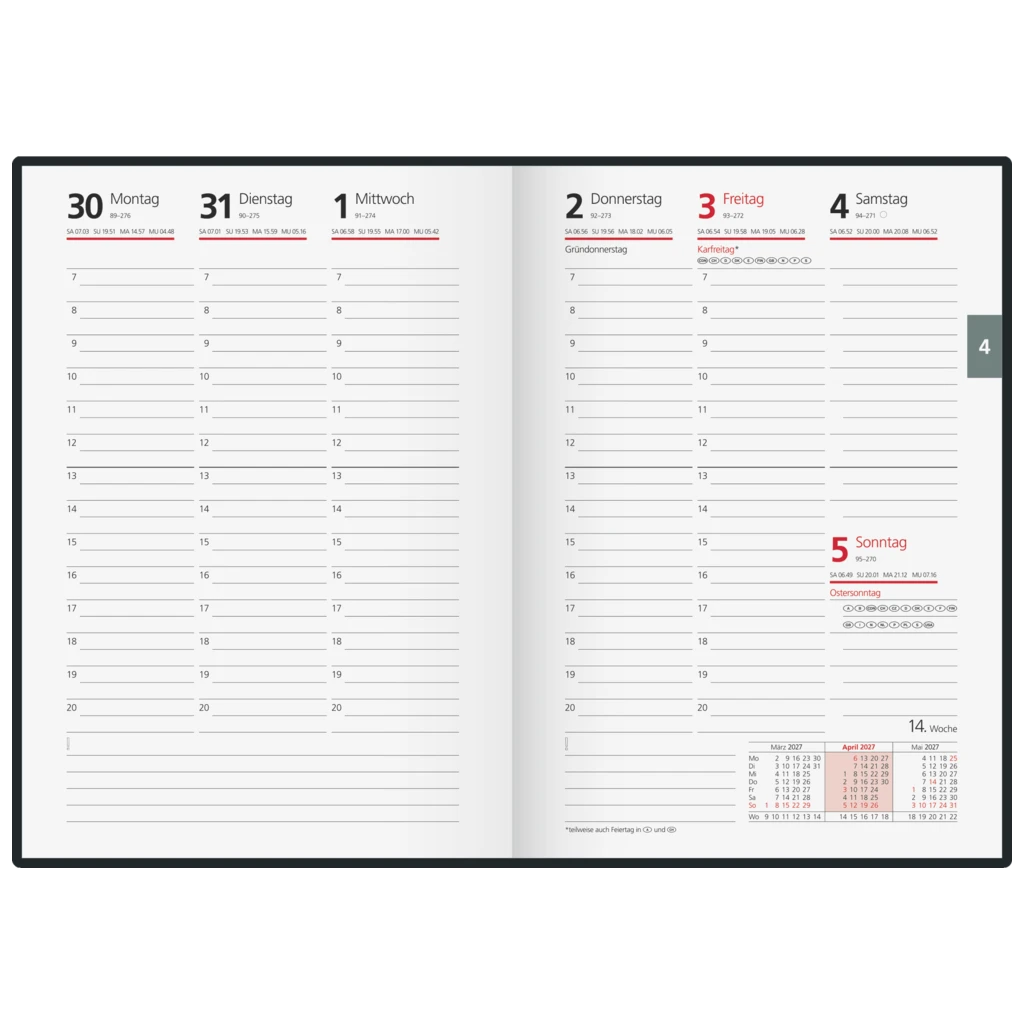 Buchkalender Modell 42 D