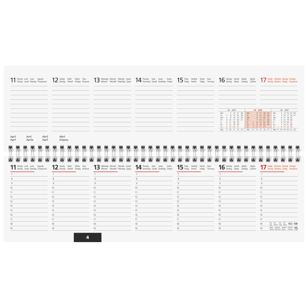 Tischkalender Modell 50 Y