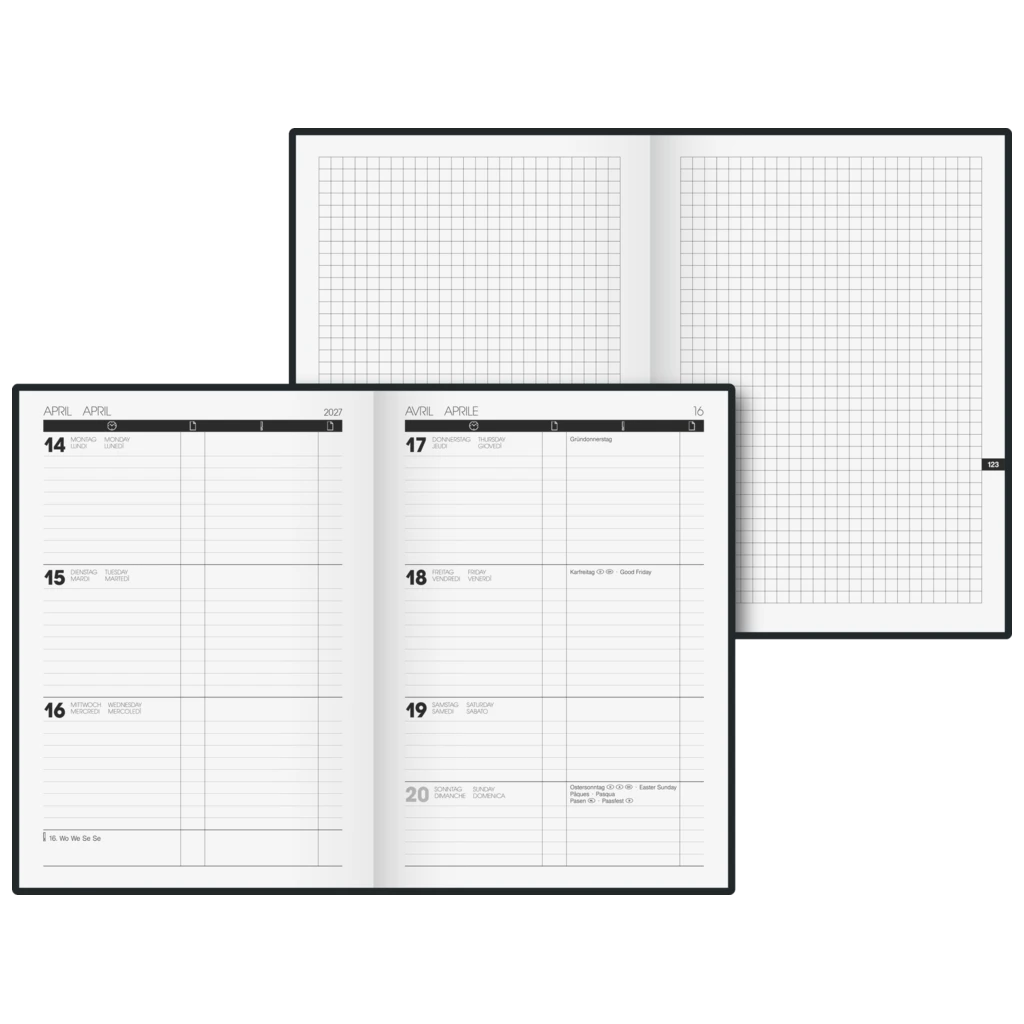 Buchkalender Modell 725 Time Center
