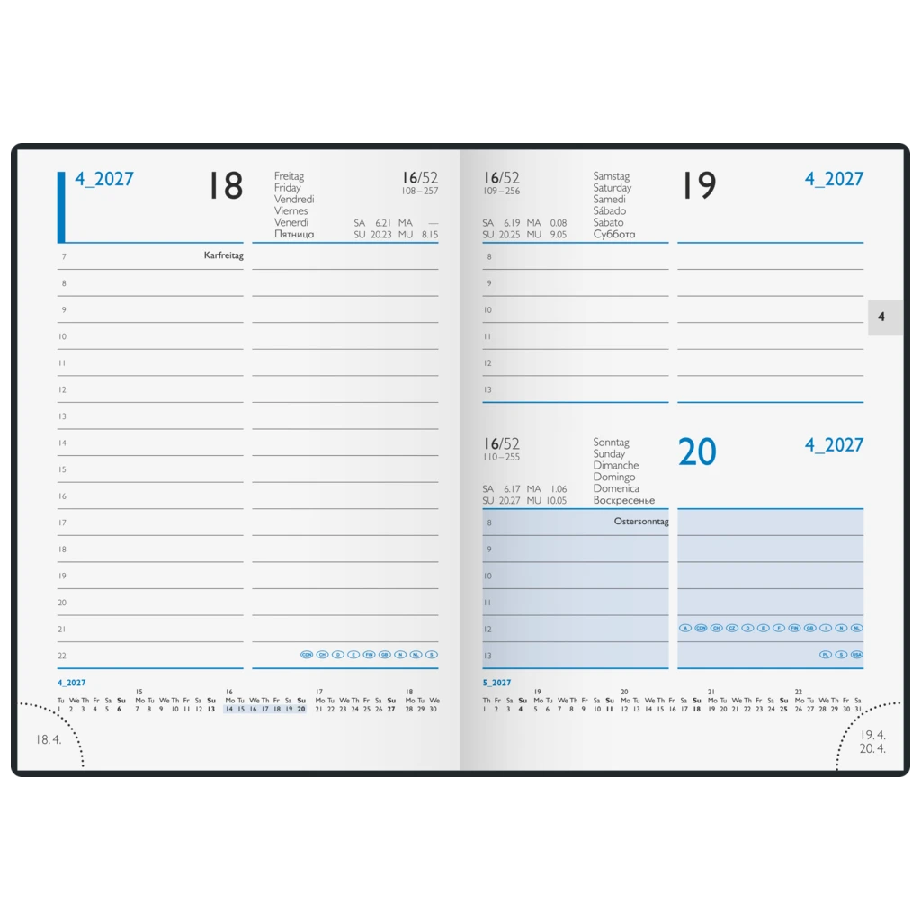 Taschenkalender Modell 730