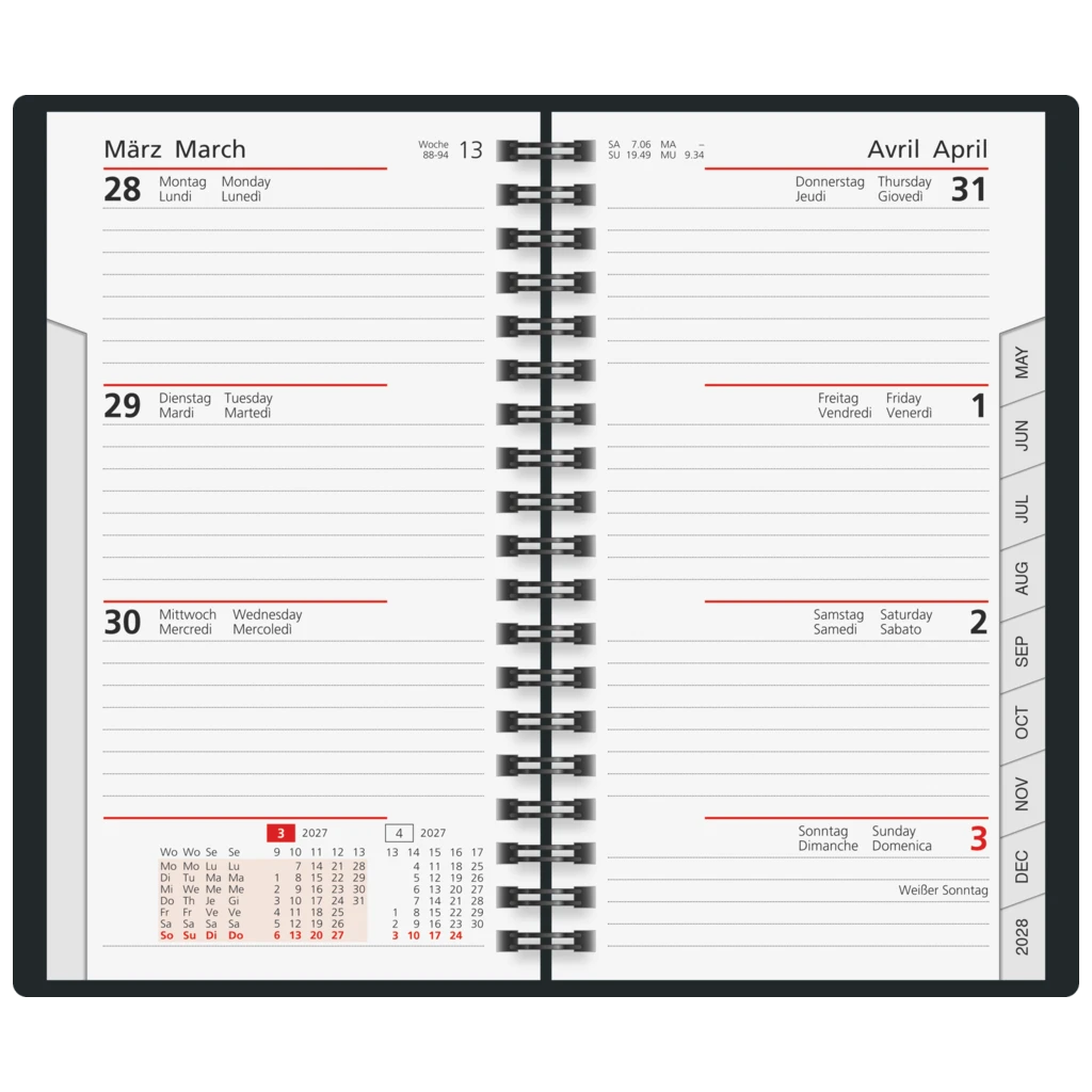 Taschenkalender Modell 742