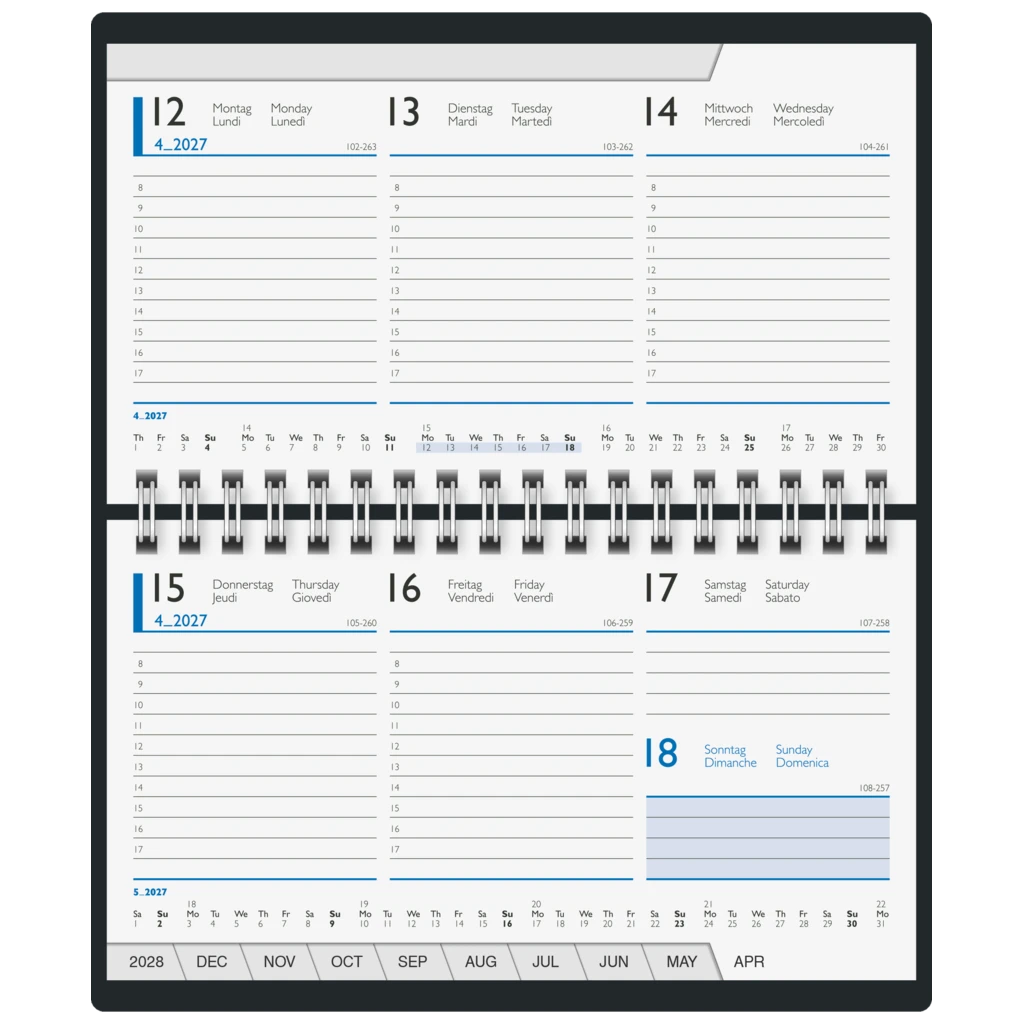 Taschenkalender Modell 755