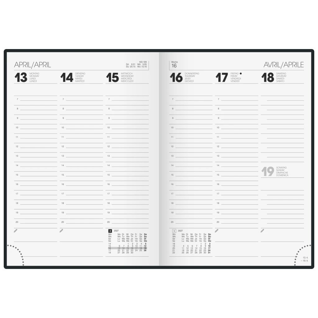 Buchkalender Modell 796