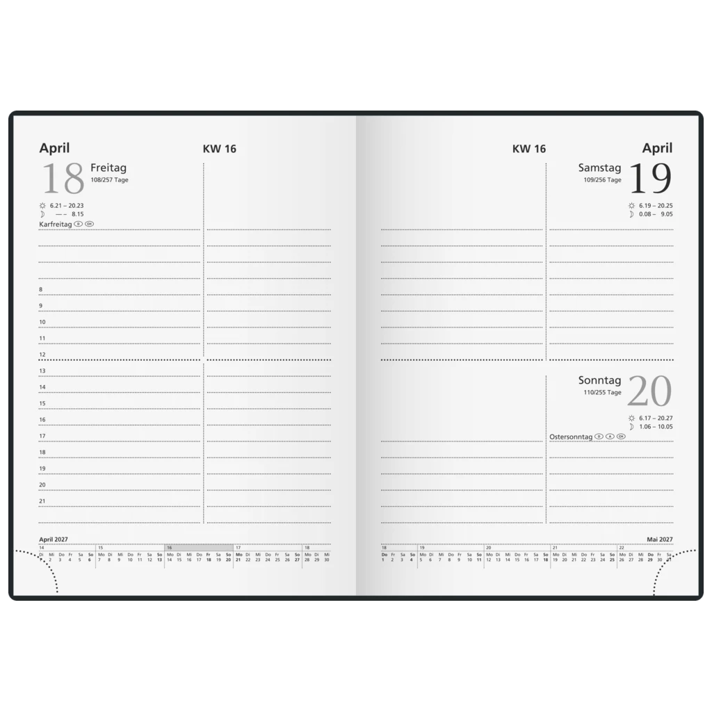 Taschenkalender Modell 836
