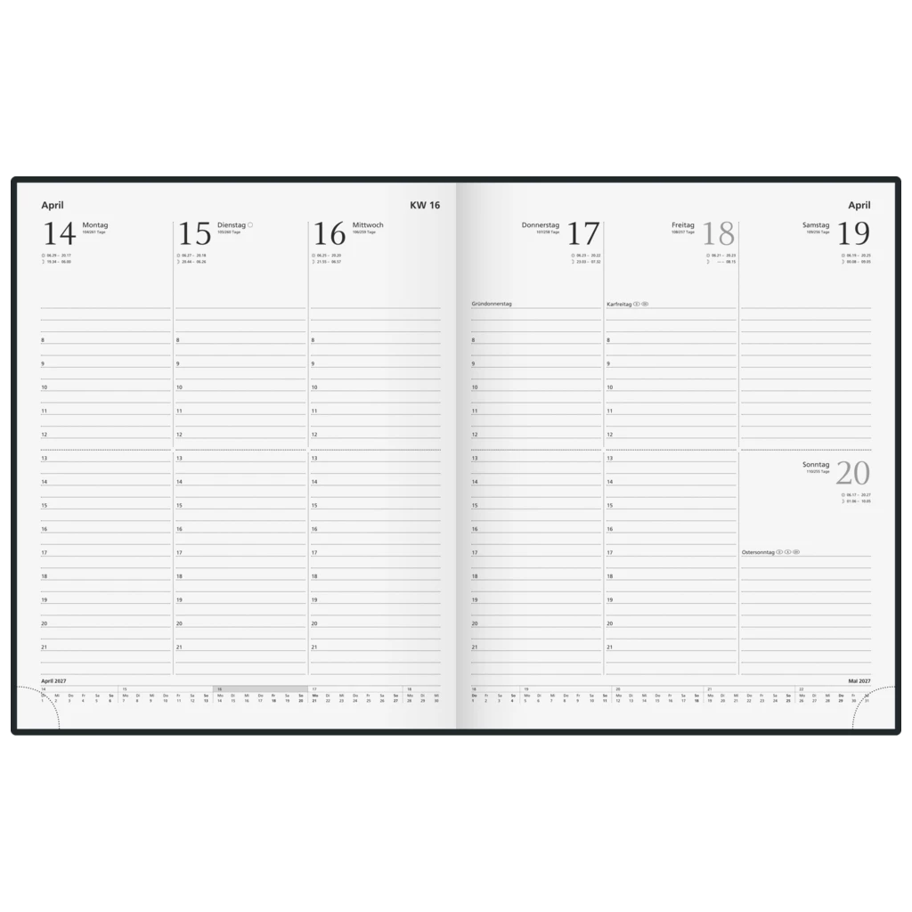 Buchkalender Modell 861