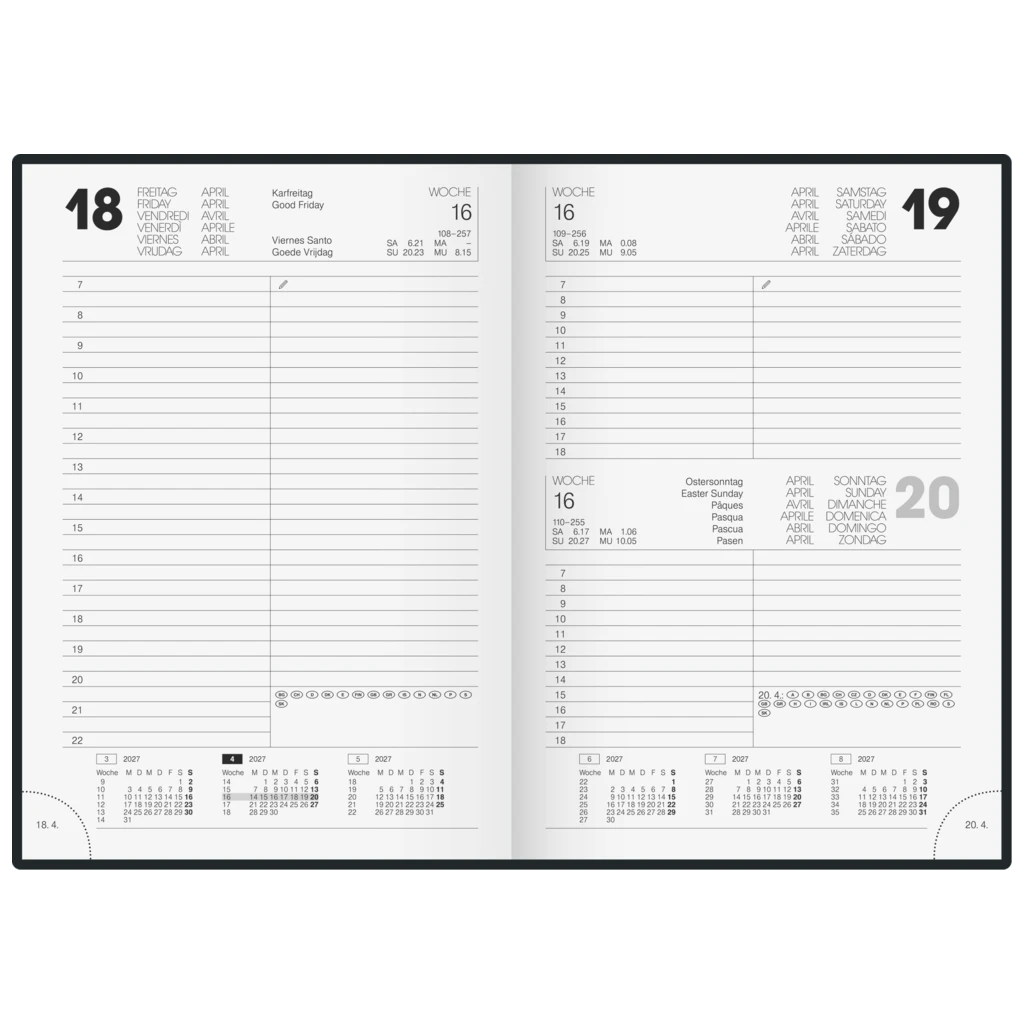 Buchkalender Modell 895