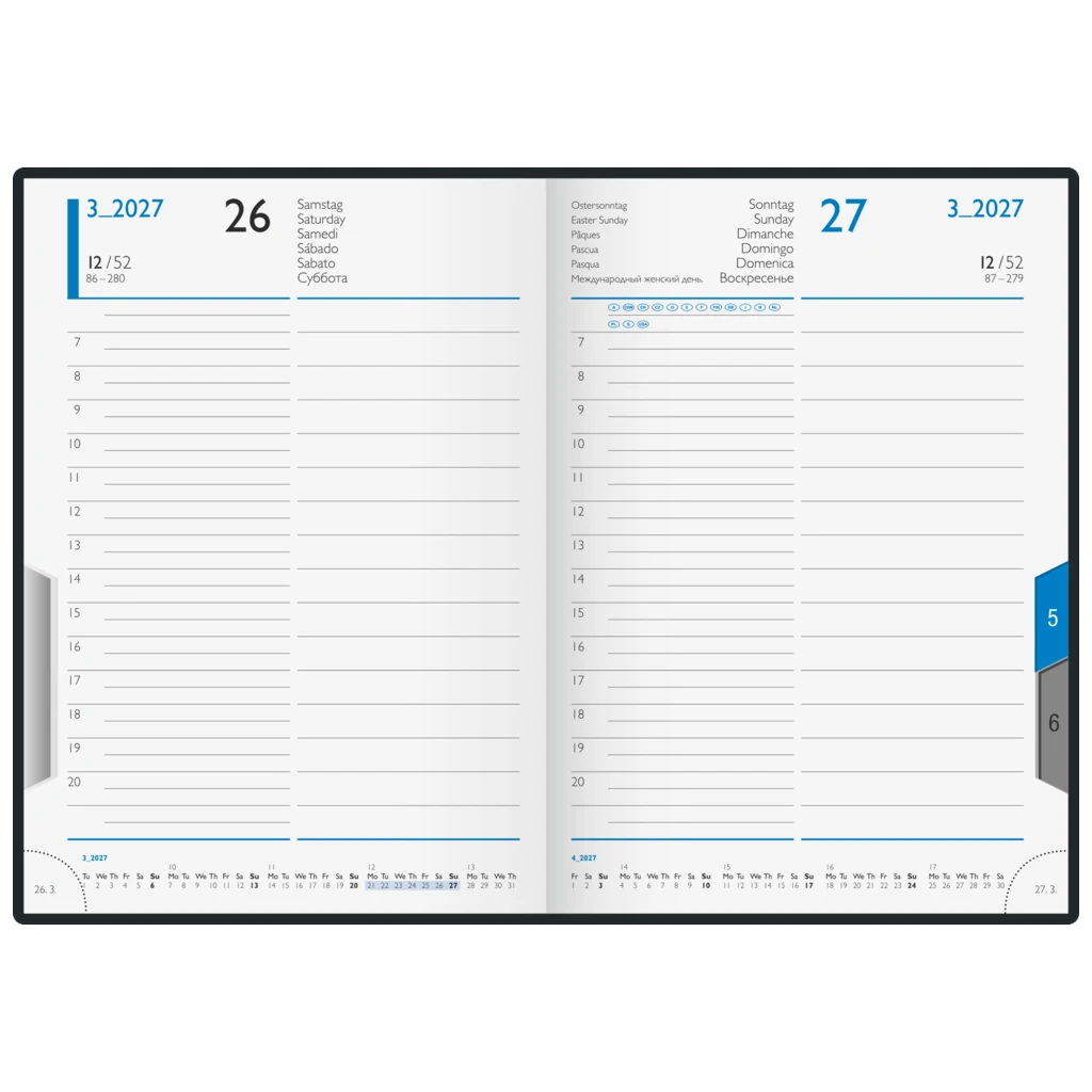 Buchkalender Modell 898