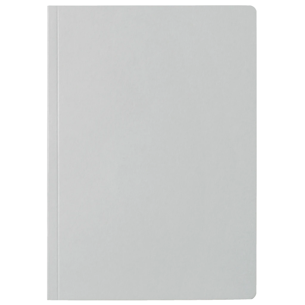 Notizbuch Earth Recycling A5+ kariert Recyclingkarton hellgrau (Lagerware)