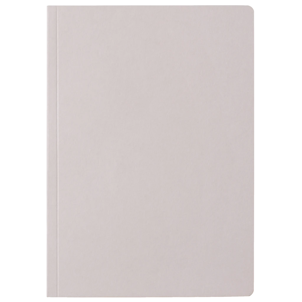 Notizbuch Earth Recycling A5 blanko Recyclingkarton hellgrau (Lagerware)