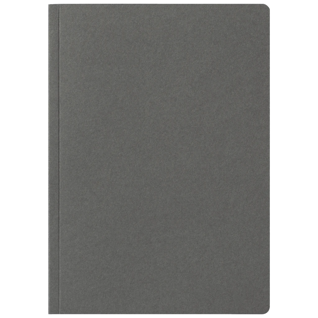 Notizbuch Earth Recycling A5 blanko Recyclingkarton dunkelgrau (Lagerware)