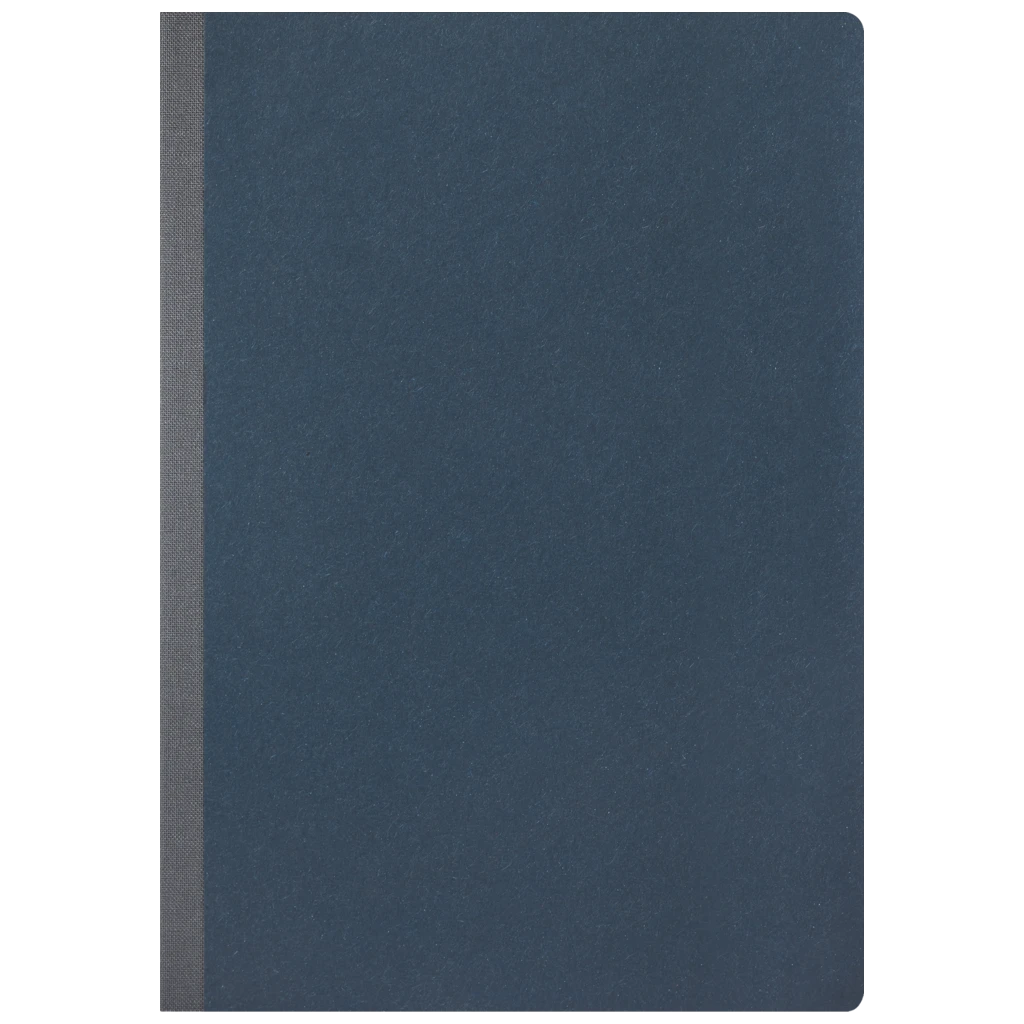 Notizbuch Office A5 Kladde punktiert Naturkarton Bleu Nuit blau (Lagerware)