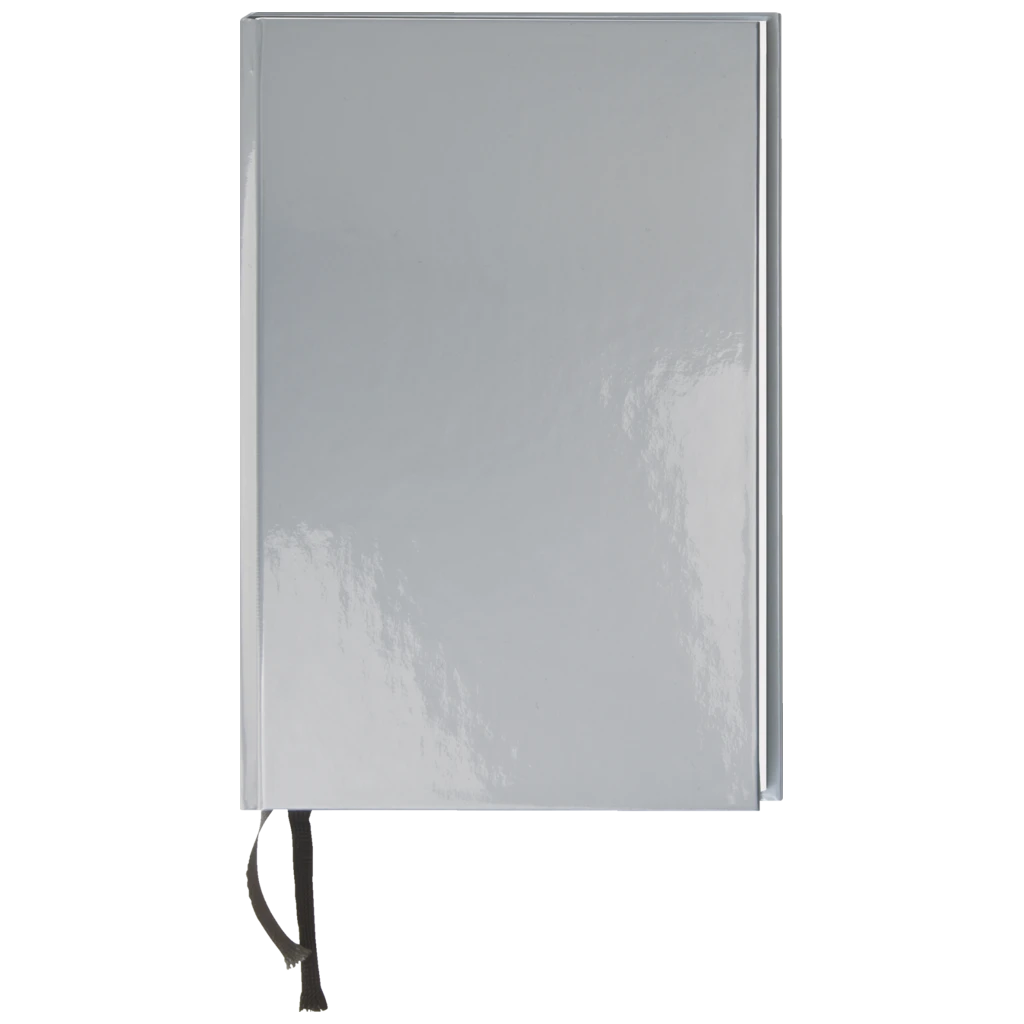 Notizbuch Office A4 kariert Bucheinband silber (Lagerware)